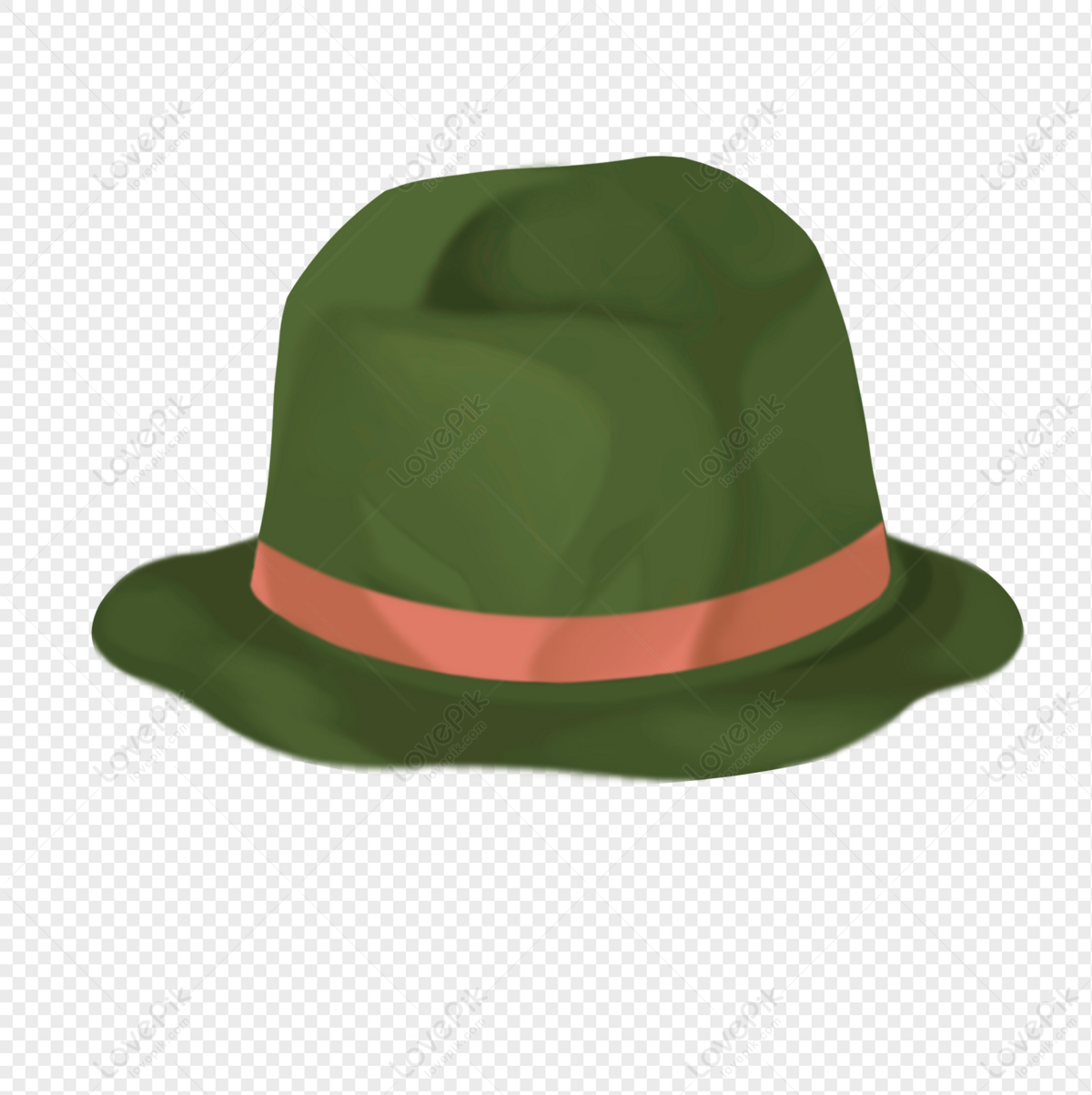 Green Fisherman Hat 2, Green Simple, Gray Green, Cartoon Green PNG