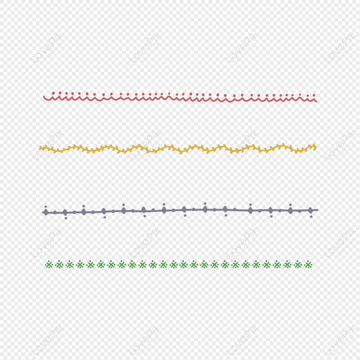 손으로 그린 간단한 작은 신선한 구분 라인 Png 일러스트 무료 다운로드 - Lovepik