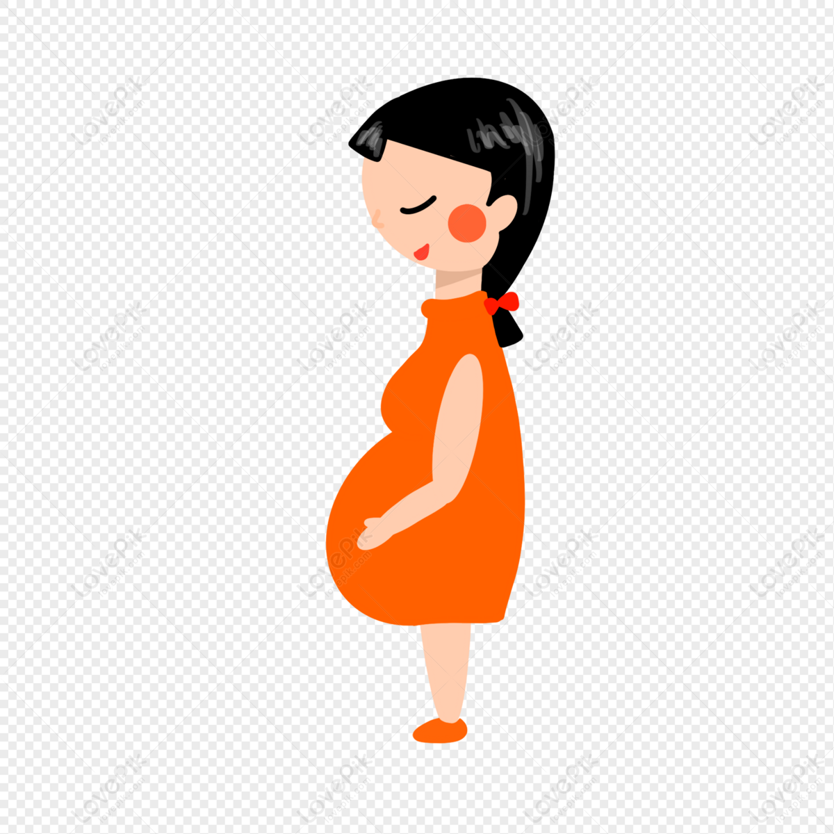Happy Pregnant Woman PNG Image Free Download And Clipart Image For Free  Download - Lovepik | 401200891