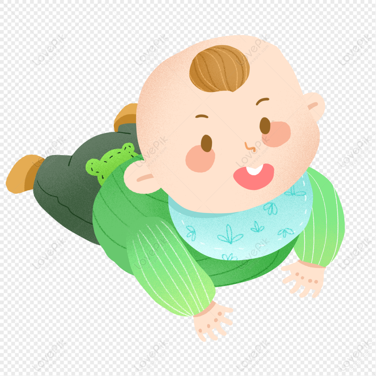 Little Baby Crawling On The Ground PNG Images With Transparent ...