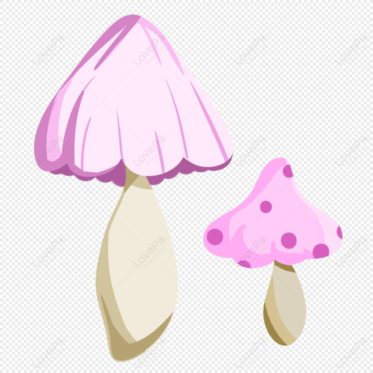 Mushroom, Mushroom Mushrooms, Light Pink, Cartoon Mushroom PNG ...