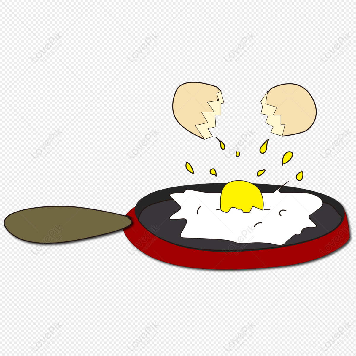 Fried Egg cartoon 12621384 PNG