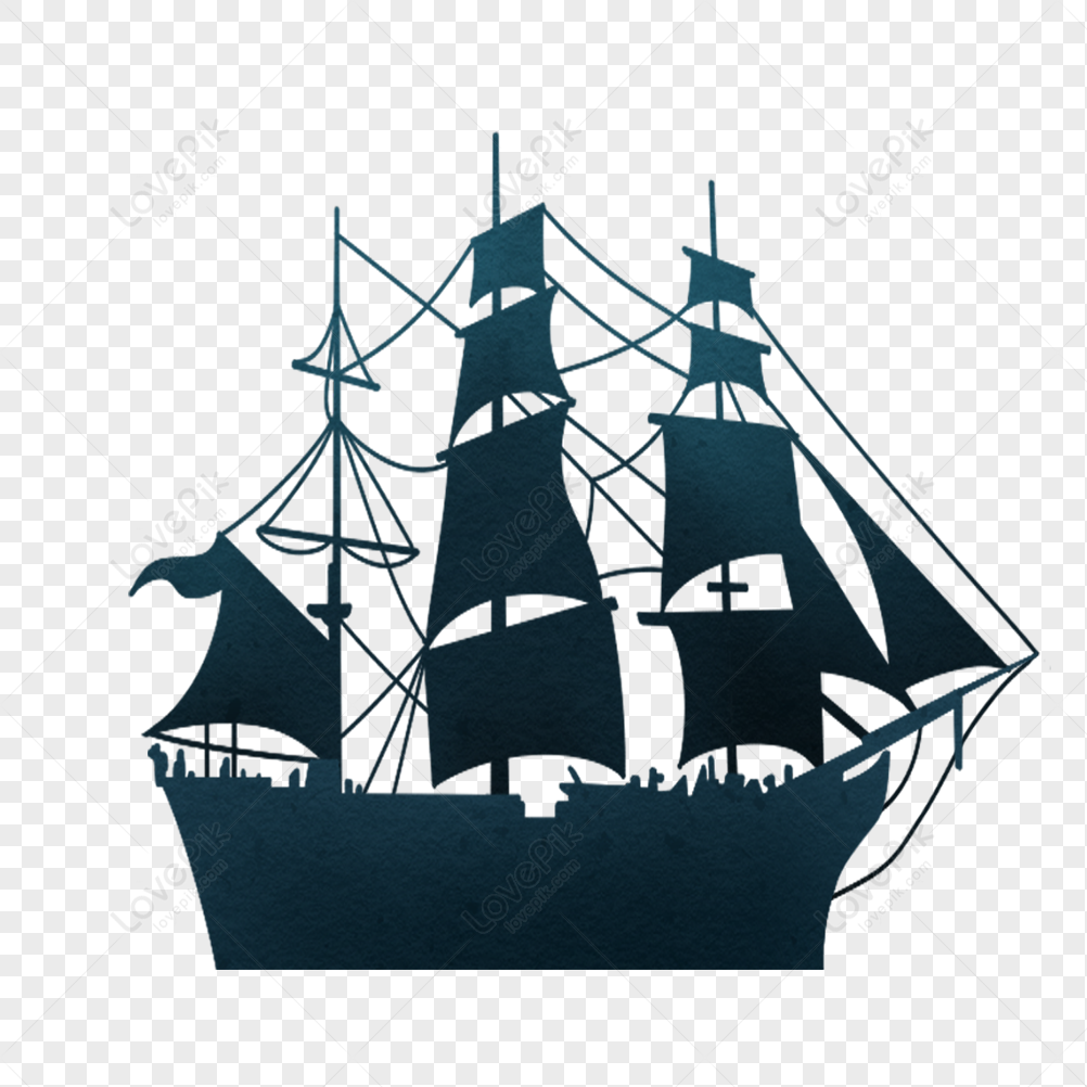 sailboat, dark paper, paper ship, ship silhouette png white transparent