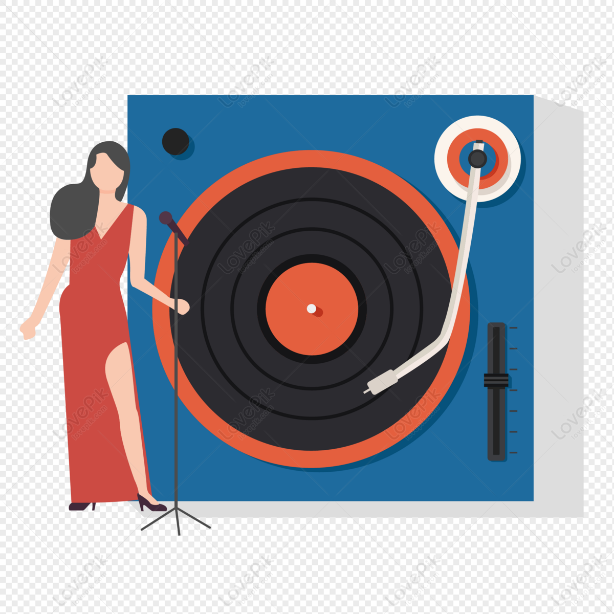 Turntable Vinyl PNG Images With Transparent Background