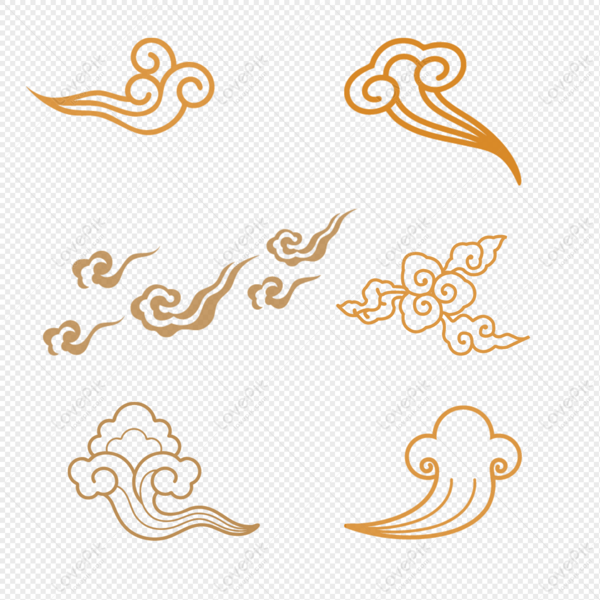 Xiangyun Combination, Clouds White, Light White, Clouds Lines PNG White ...