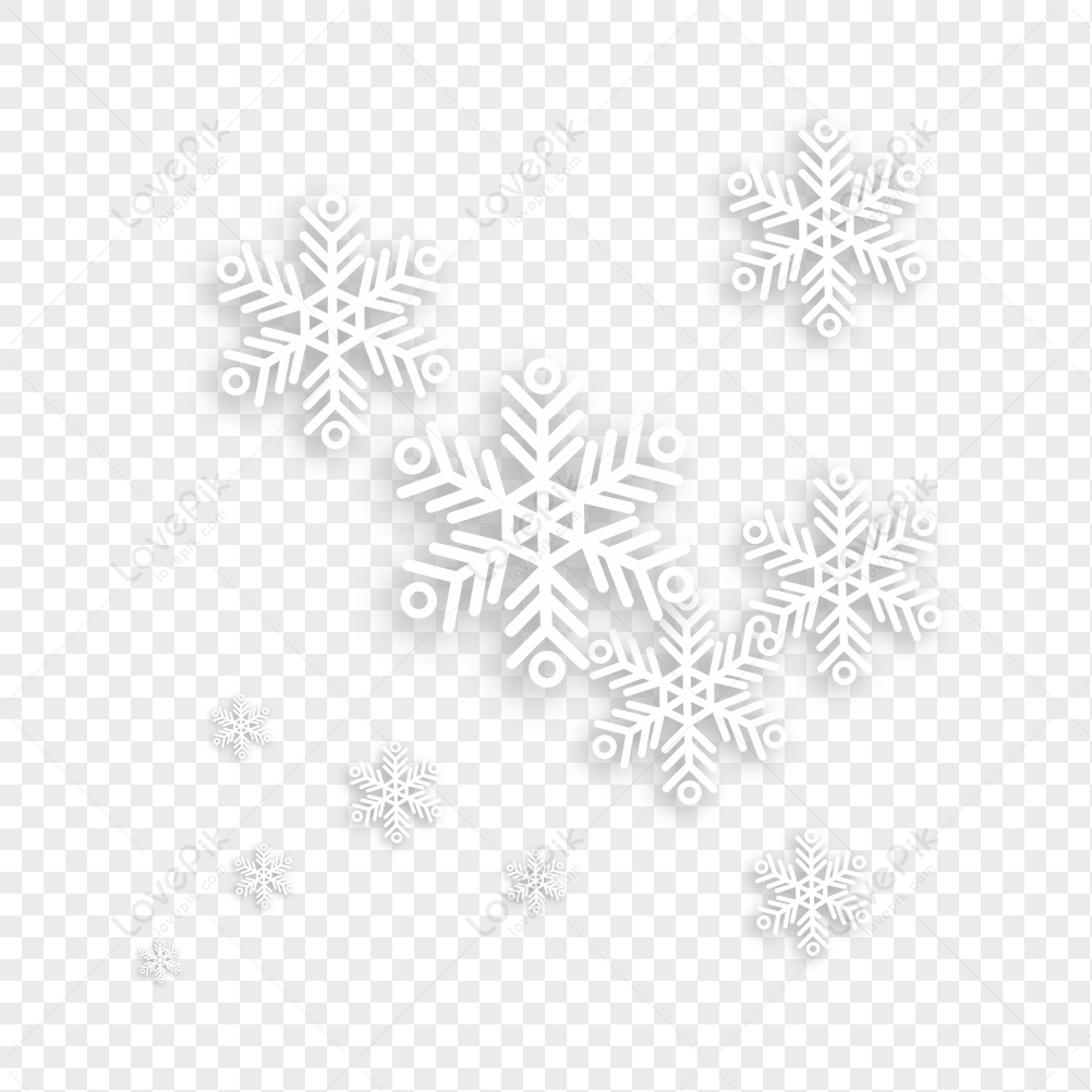 6 sided snowflake clipart