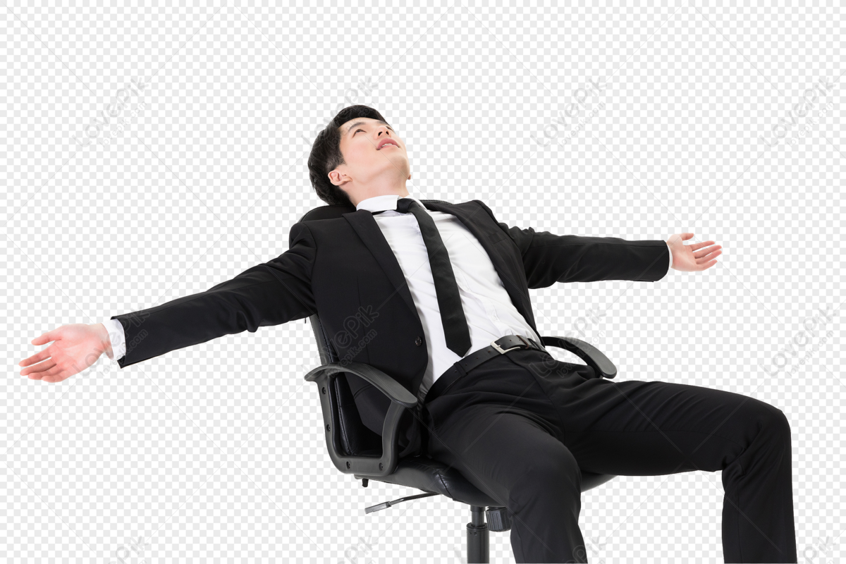 Business Male Sitting On A Chair PNG Transparent Background And Clipart  Image For Free Download - Lovepik | 401241860