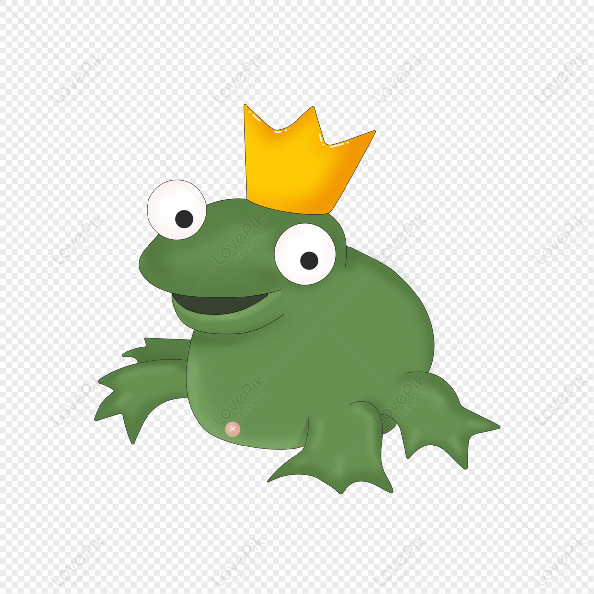 frog prince clipart free