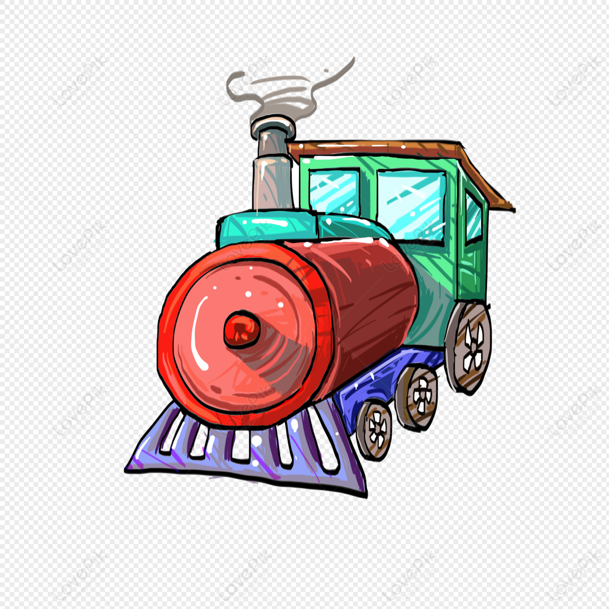 Charming Train Driver Drawing: A True Work of Art🚆🖼️🖌️. Buy online!