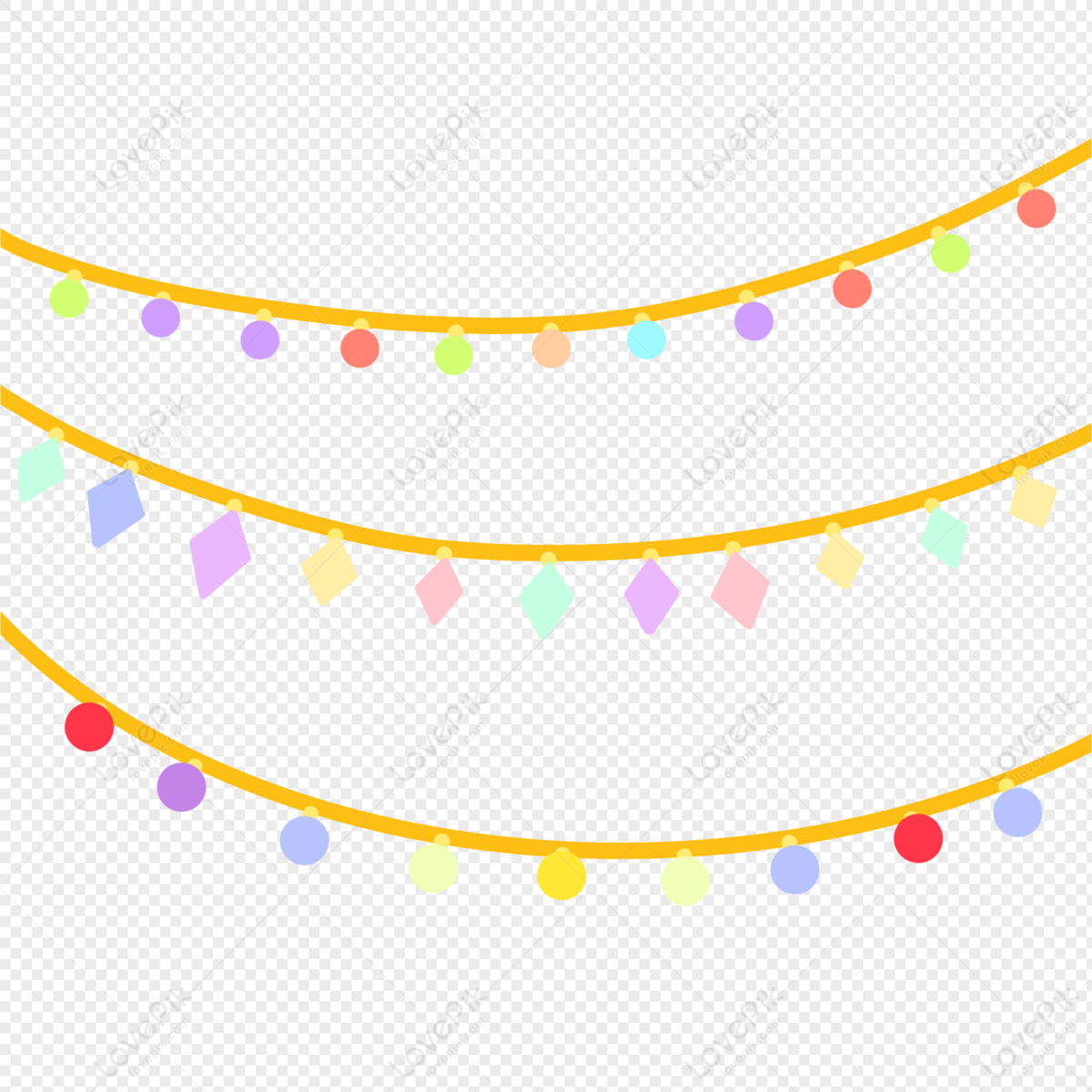Cartoon String Lights PNG Transparent Background And Clipart Image For Free  Download - Lovepik | 401253450