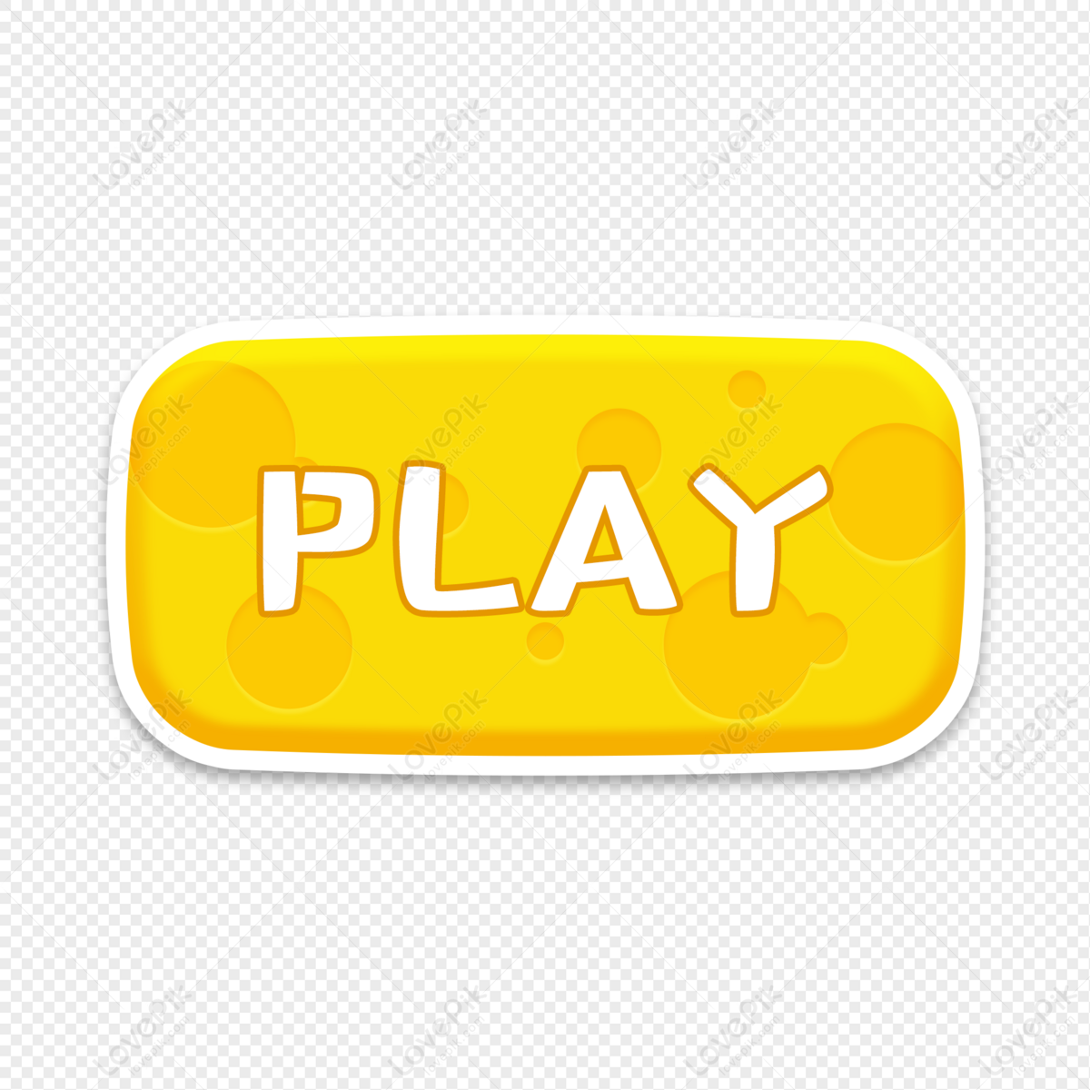 Cheese Button, Art Vector, Button Play, Button Icon PNG Transparent ...