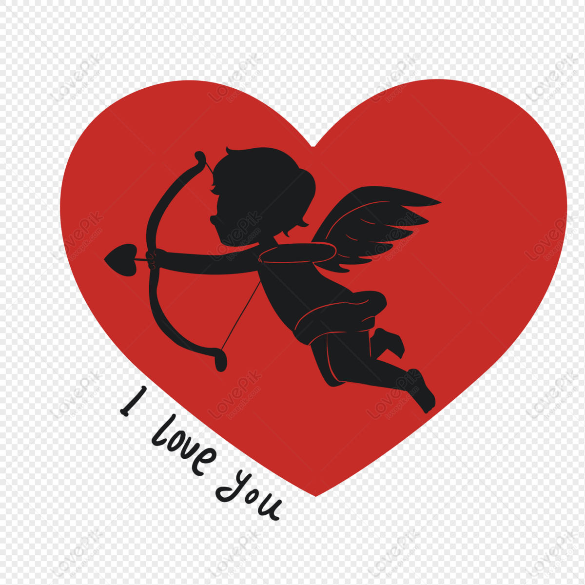 Hình ảnh Hình Bóng Bắn Cung Cupid PNG Miễn Phí Tải Về - Lovepik