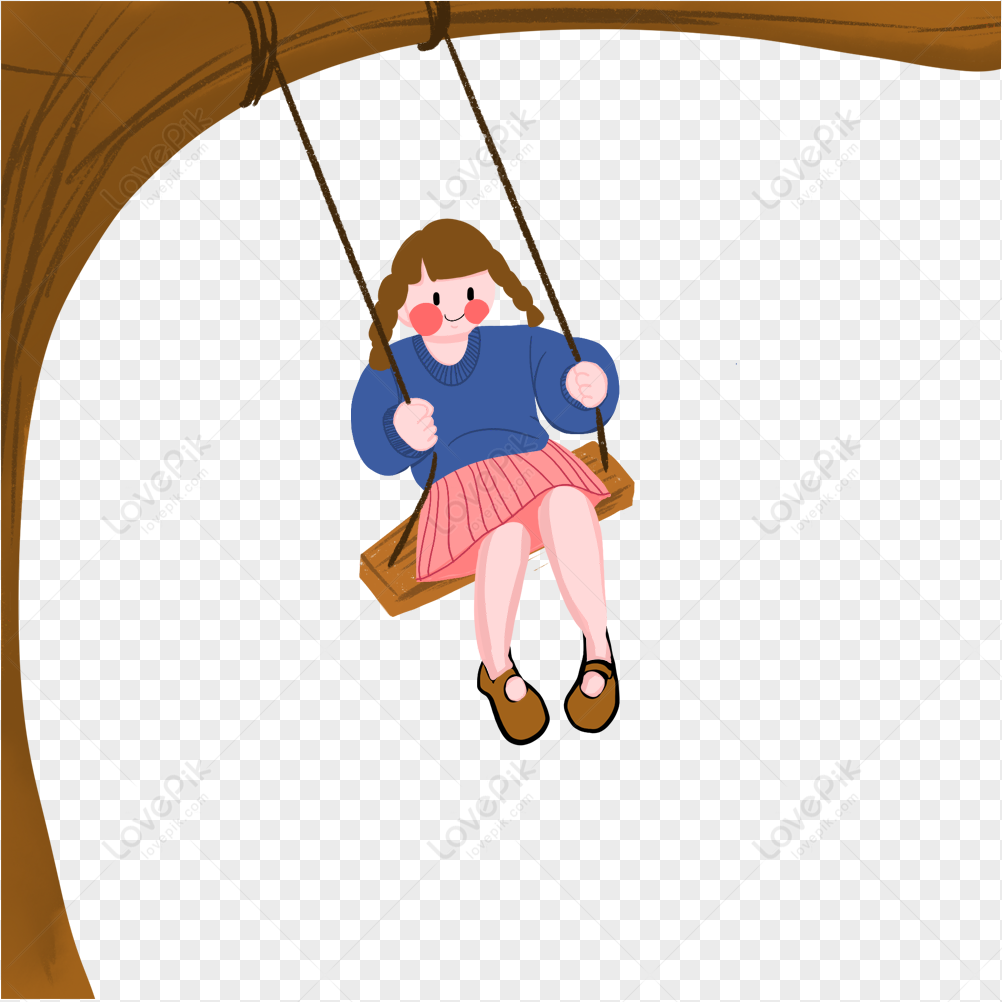 Girl Swing Clipart