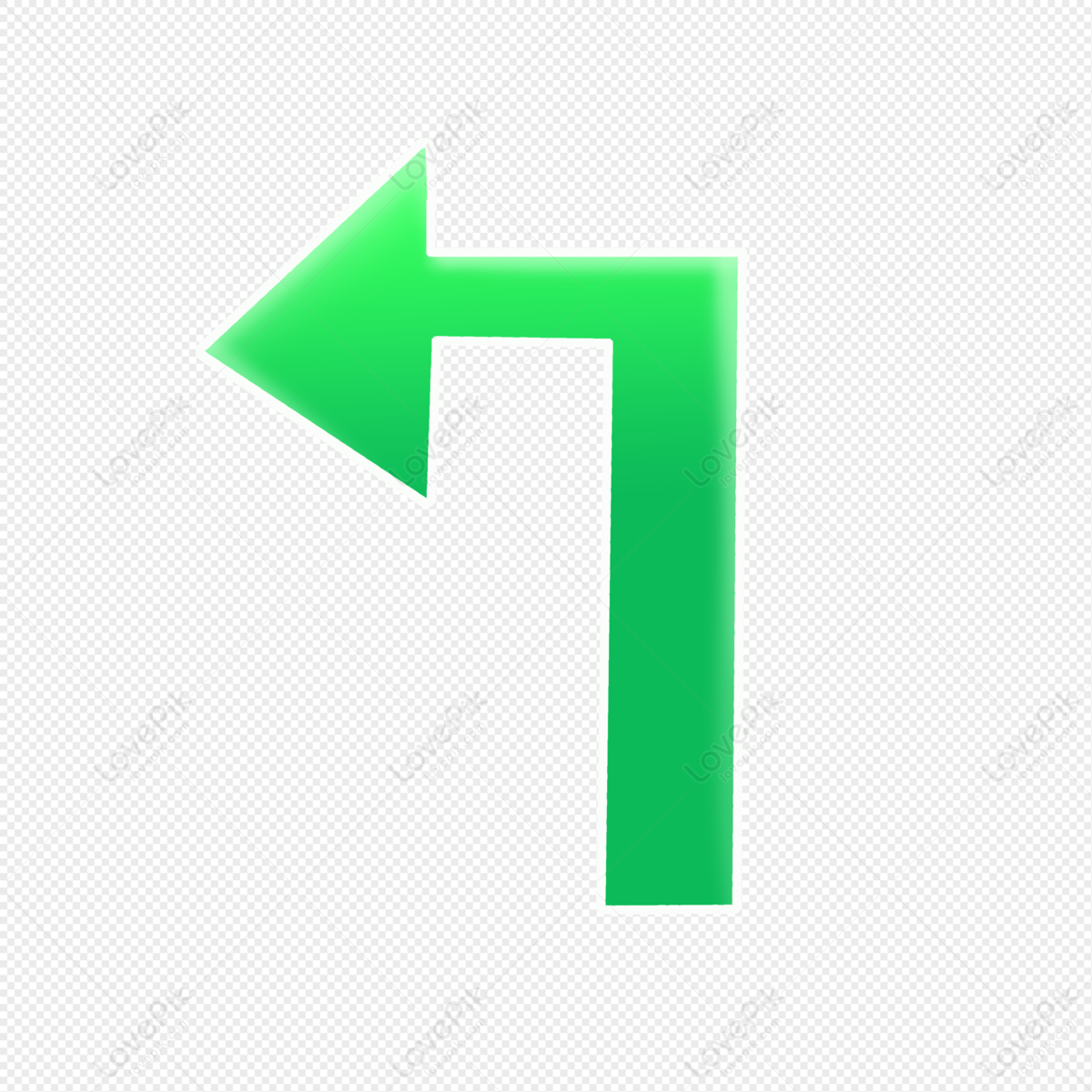 left green arrow icon