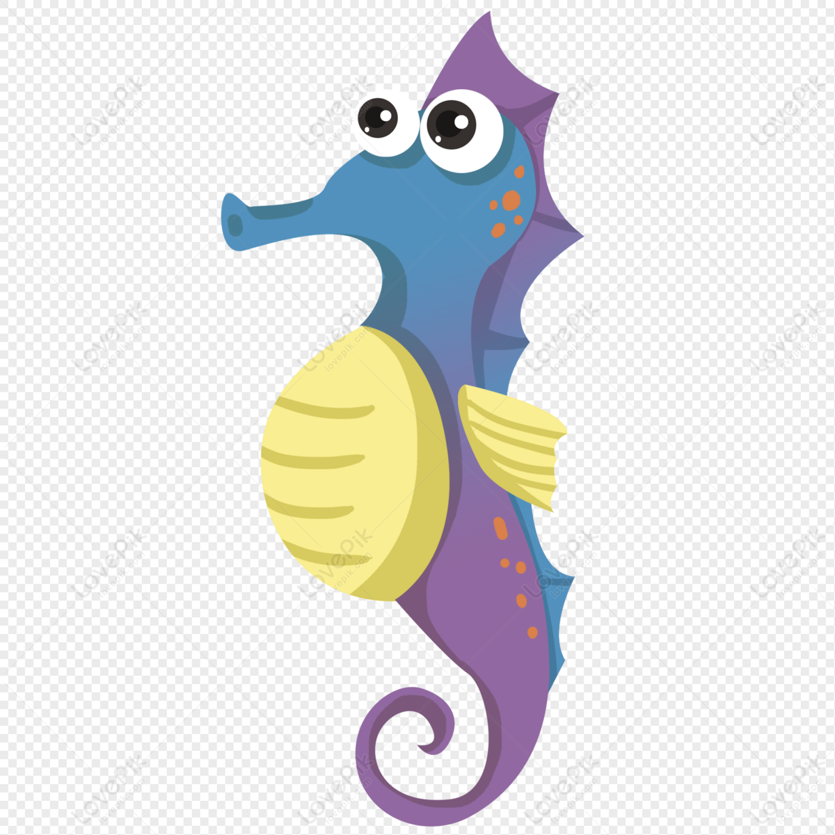 Hand Drawn Cartoon Seahorse PNG Transparent Image And Clipart Image For  Free Download - Lovepik | 401254277