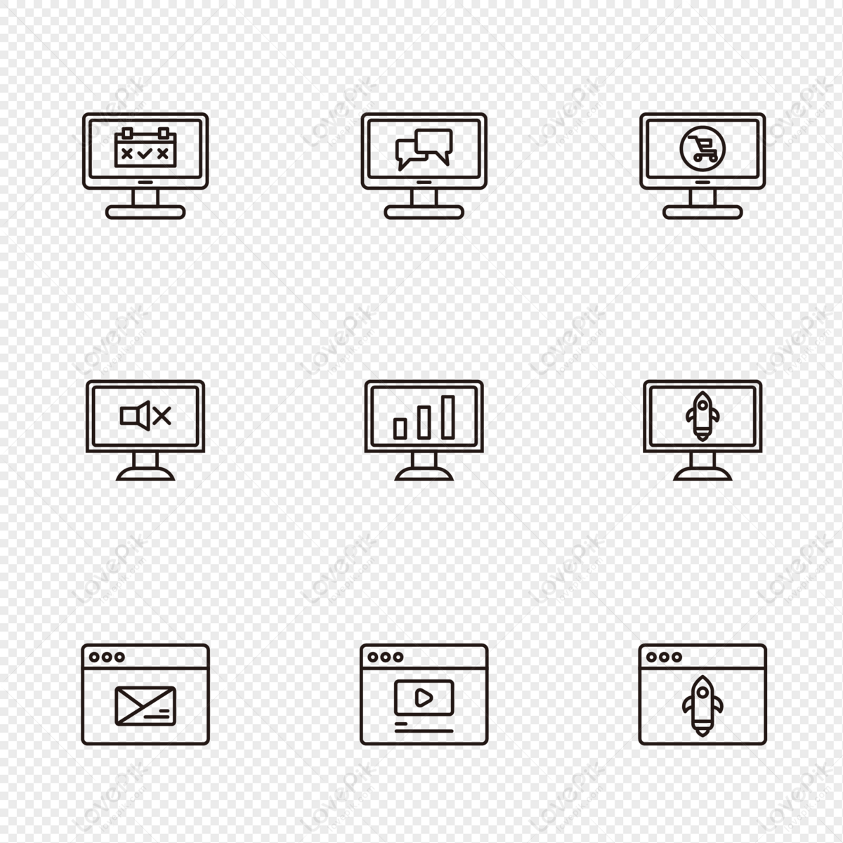 Linear Website Status Feature Icon PNG Transparent Background And Clipart  Image For Free Download - Lovepik | 401236190