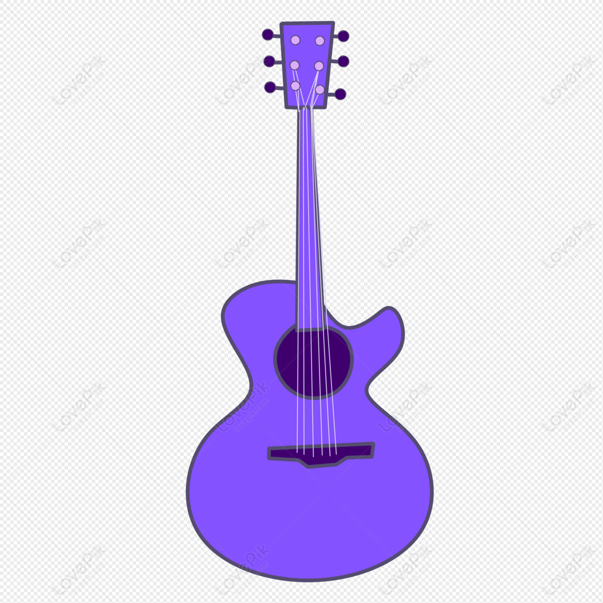 Hình ảnh Đàn Guitar Màu Tím PNG Miễn Phí Tải Về - Lovepik