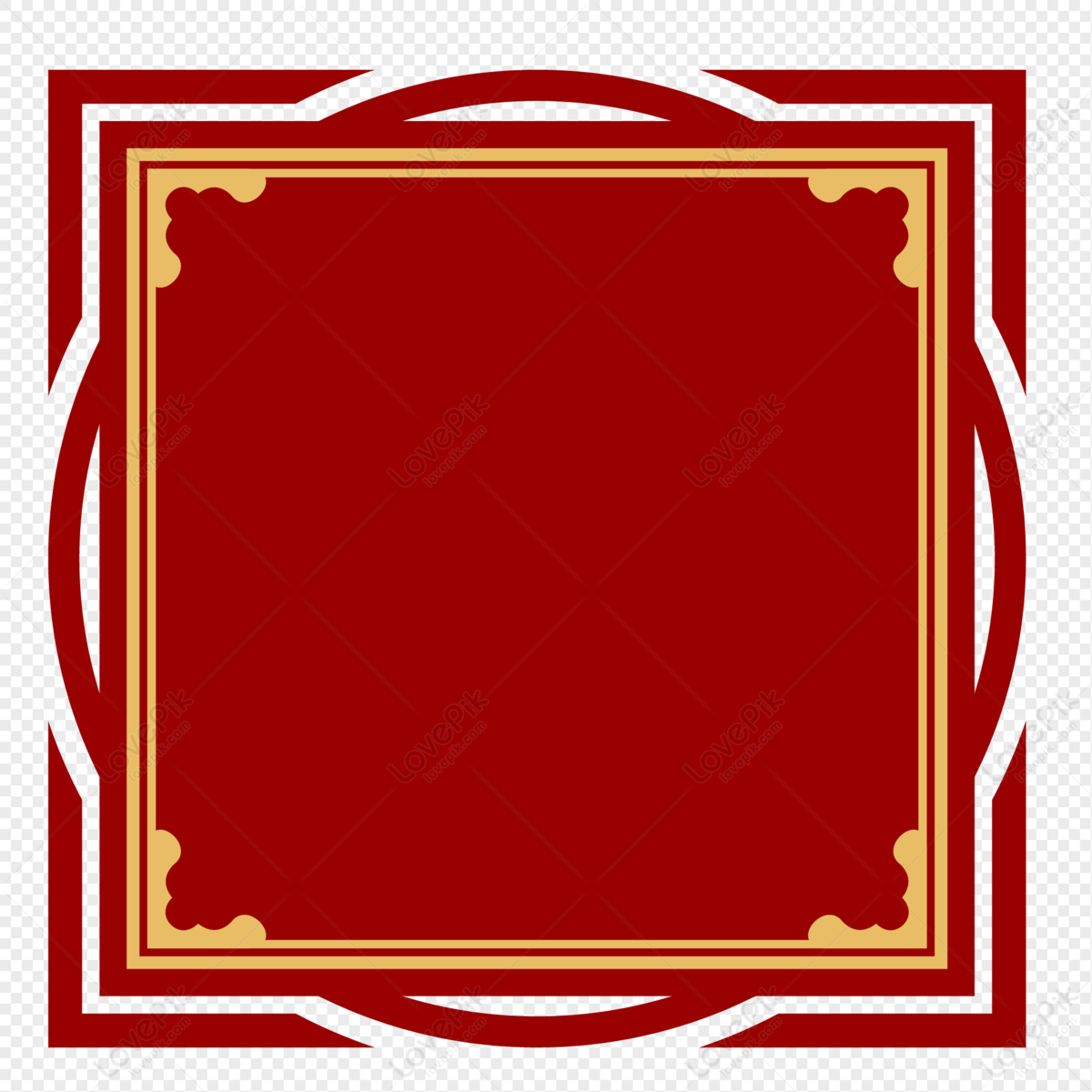 Red Border Shading PNG Transparent Image And Clipart Image For Free ...