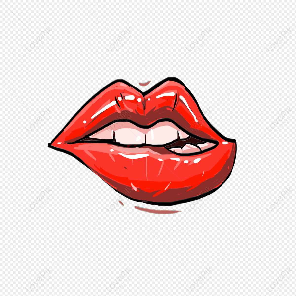 78 Lip Kiss Cartoon High Res Illustrations - Getty Images