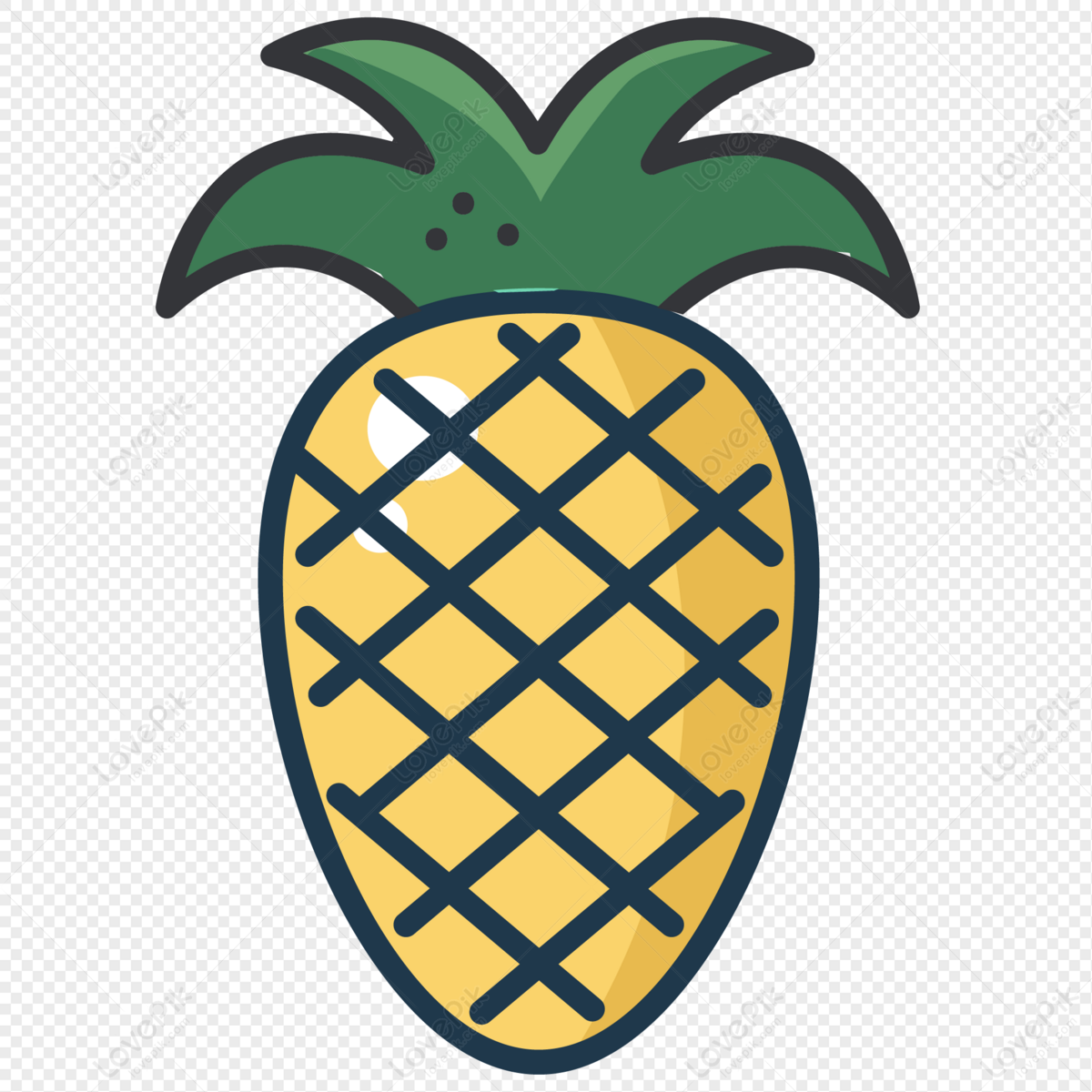 Pineapple pencil drawn sketch, illustration tropical fruit Stock Photo -  Alamy