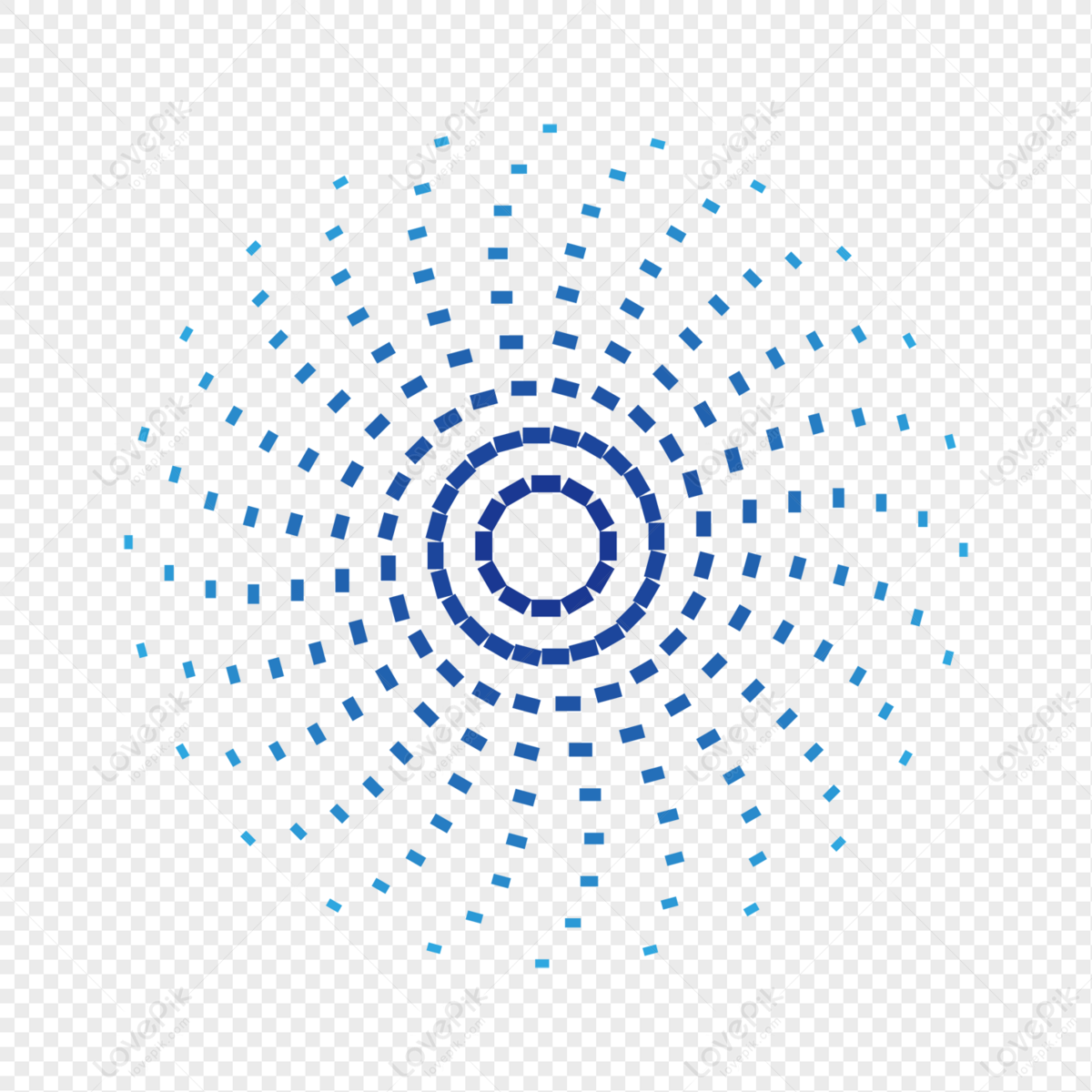 Technological Sense Geometric Round, Circle White, Circle Spiral, Blue ...