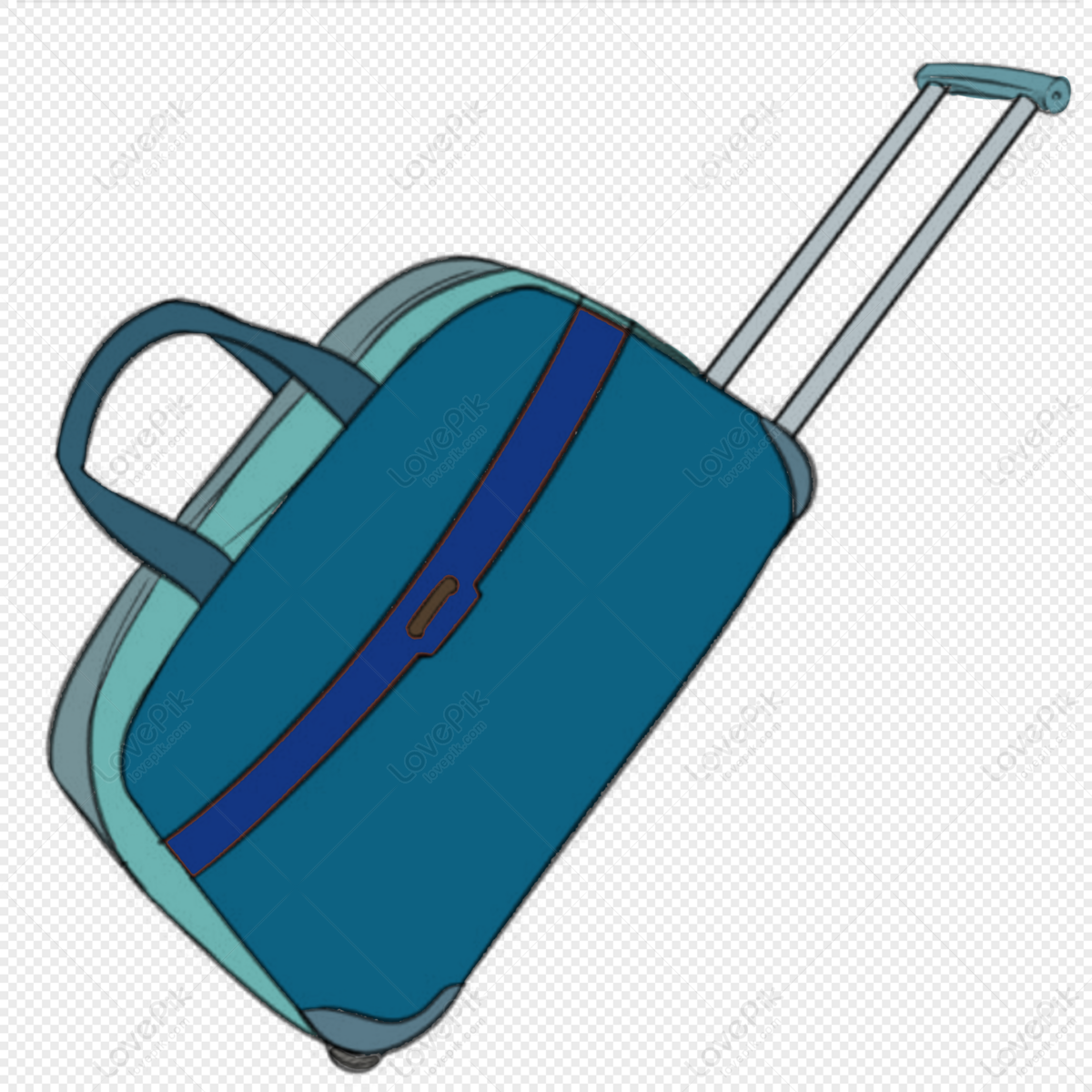 Trolley travel bag, aesthetic green, blue dark, dark green png free download