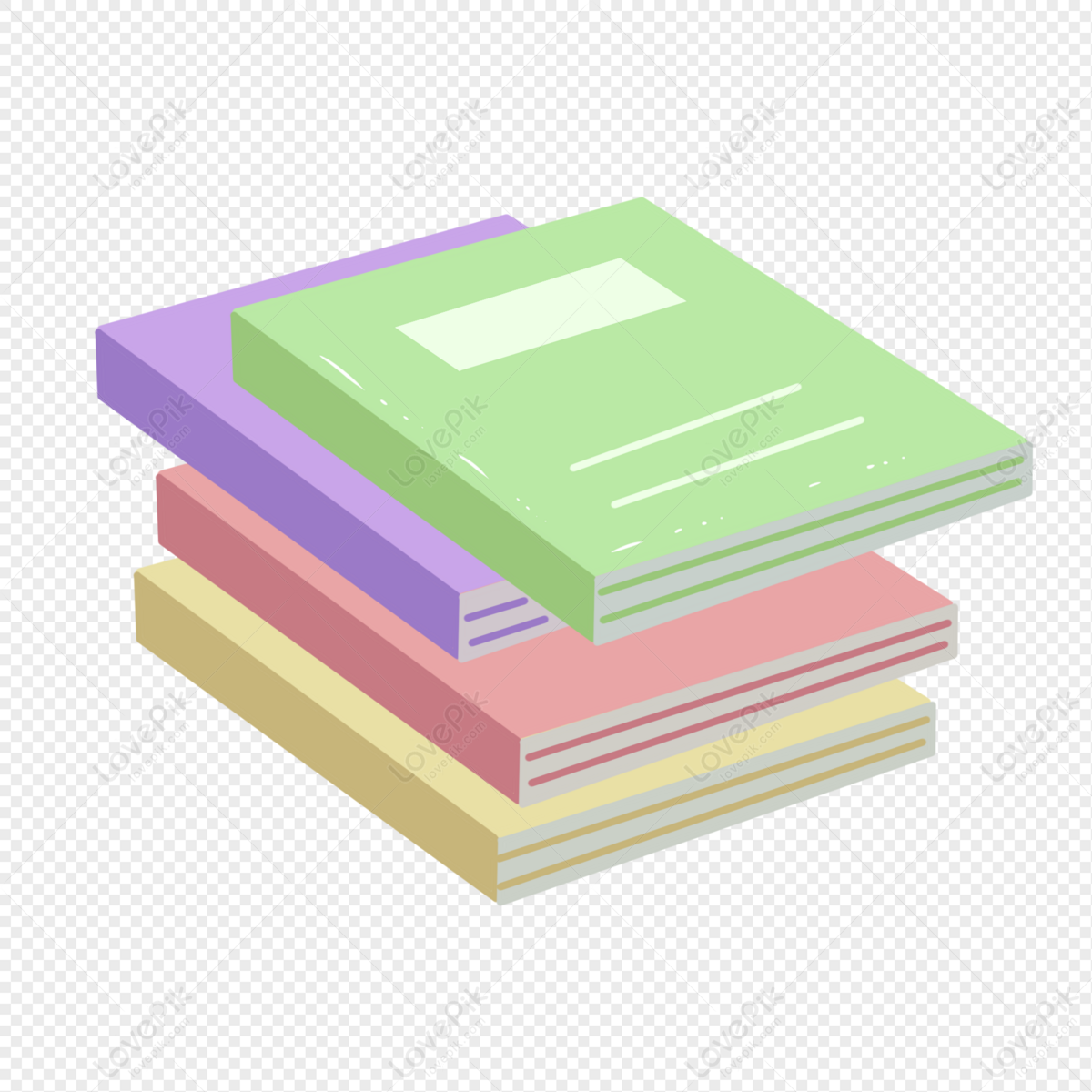 A Set Of Files Element Png, Student, PNG, Book PNG White Transparent ...