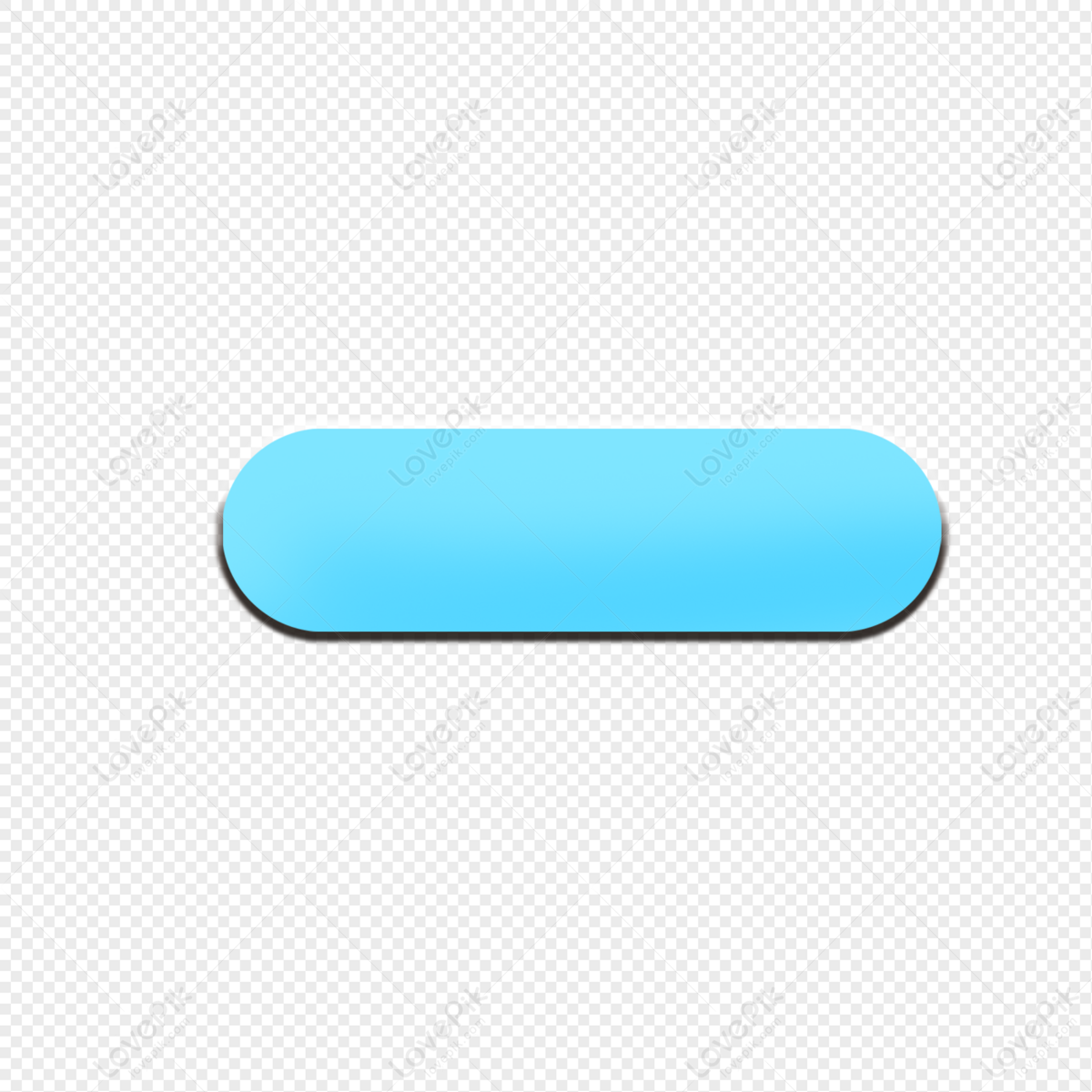 Rectangle shape buttons in blue colors. User interface element  illustration. 14324186 PNG