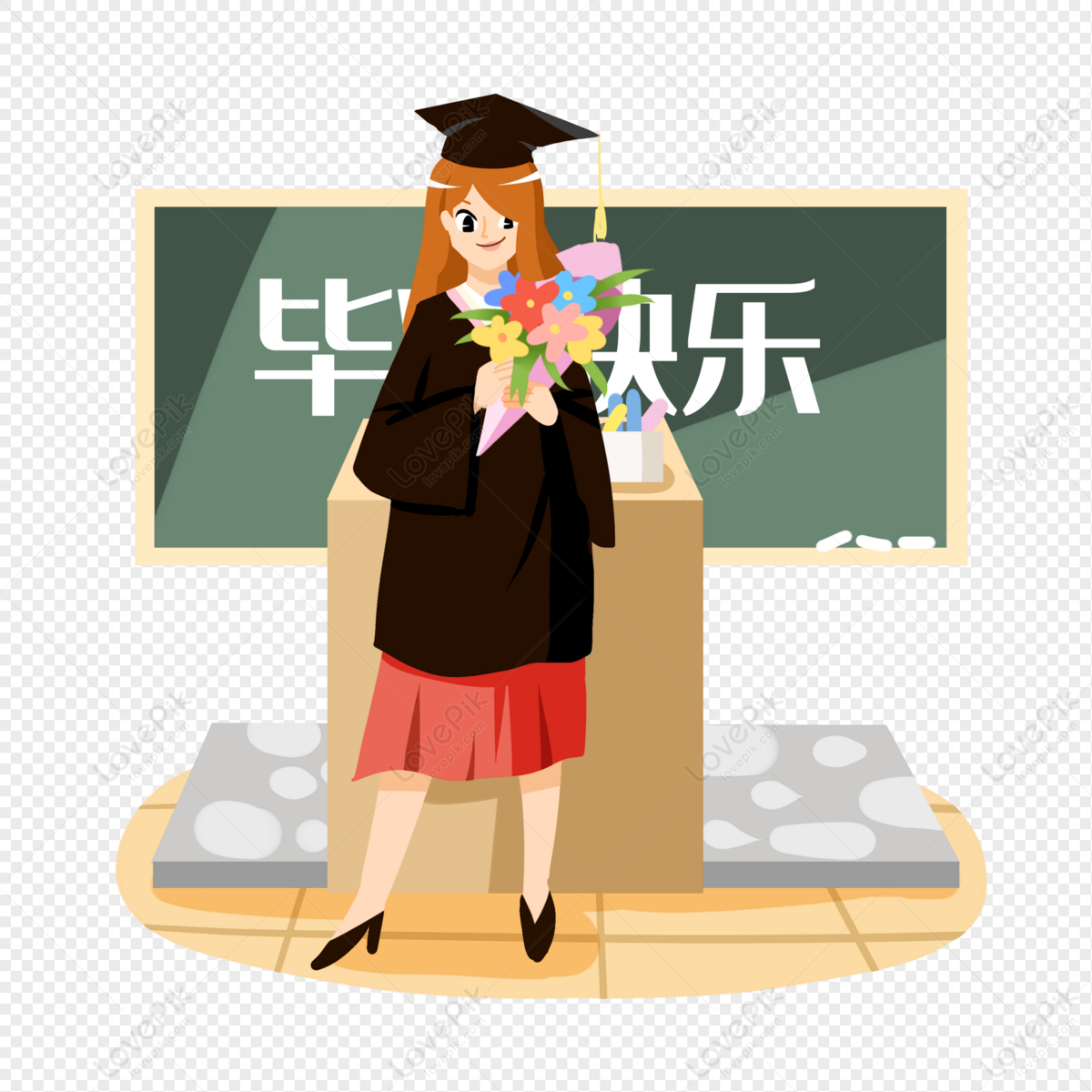 Cartoon Creative Student Happy Graduation PNG Free Download And Clipart  Image For Free Download - Lovepik | 401276273