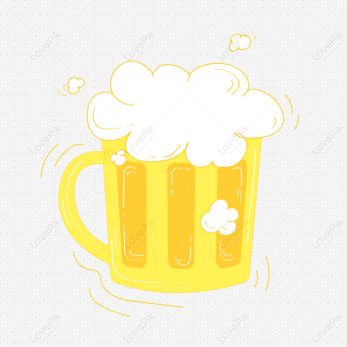 Cartoon Hand Drawn Beer PNG Hd Transparent Image And Clipart Image For Free  Download - Lovepik | 401271474