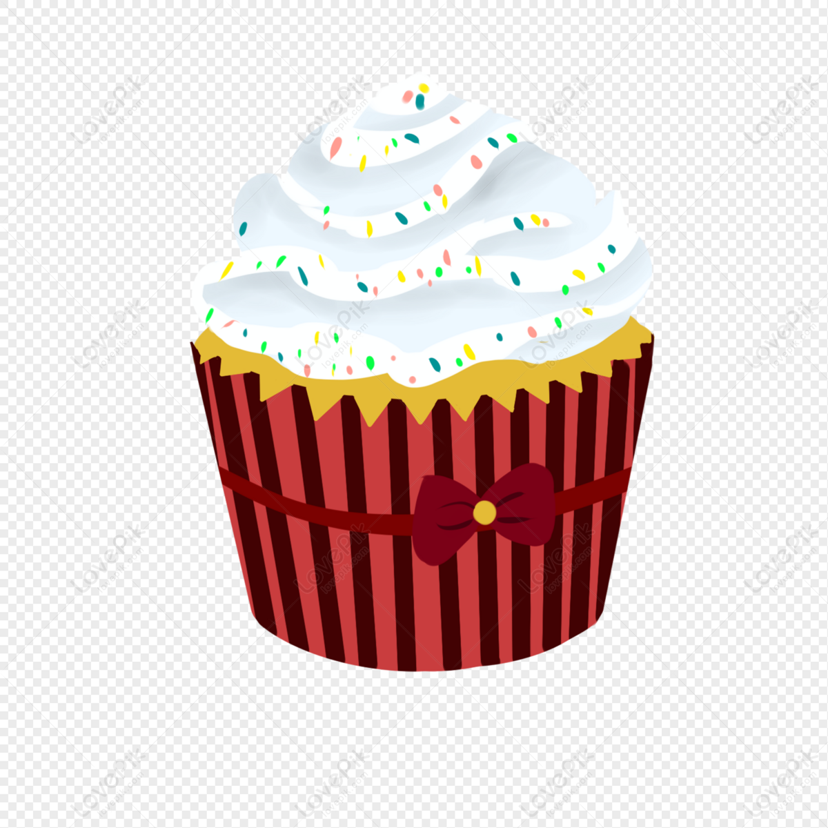 Cupcake Red Dessert Cake PNG Transparent Background And Clipart Image For  Free Download - Lovepik | 401269120