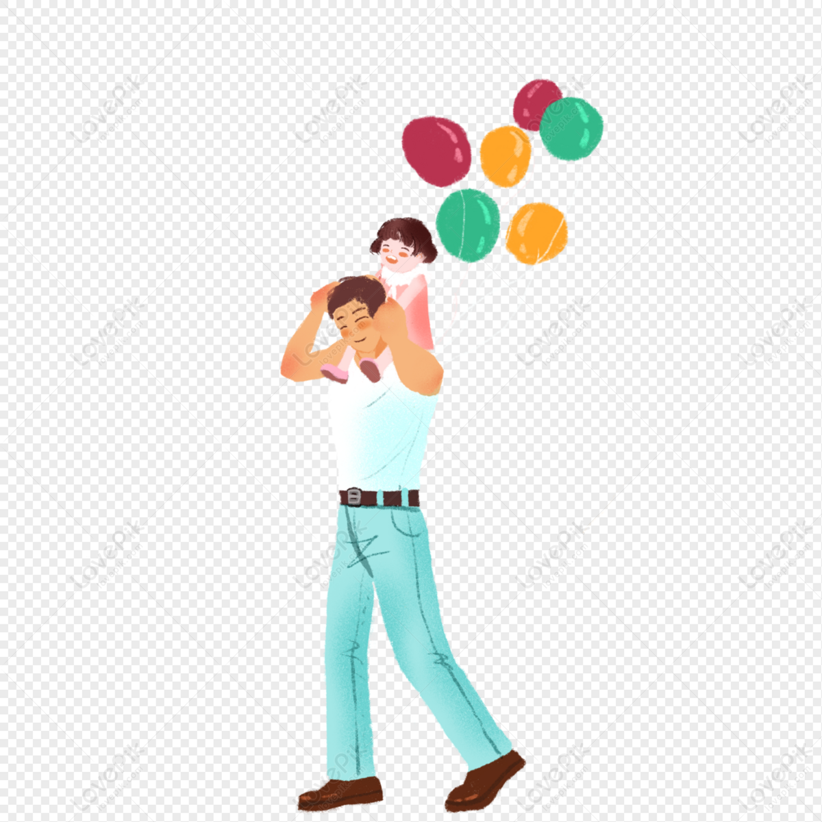 Father Carrying Daughter PNG Hd Transparent Image And Clipart Image For ...
