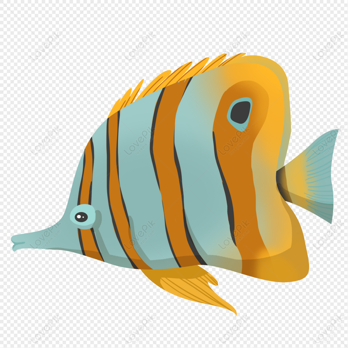 Hand Drawn Cartoon Colorful Sea Fish Free PNG And Clipart Image For Free  Download - Lovepik | 401259469