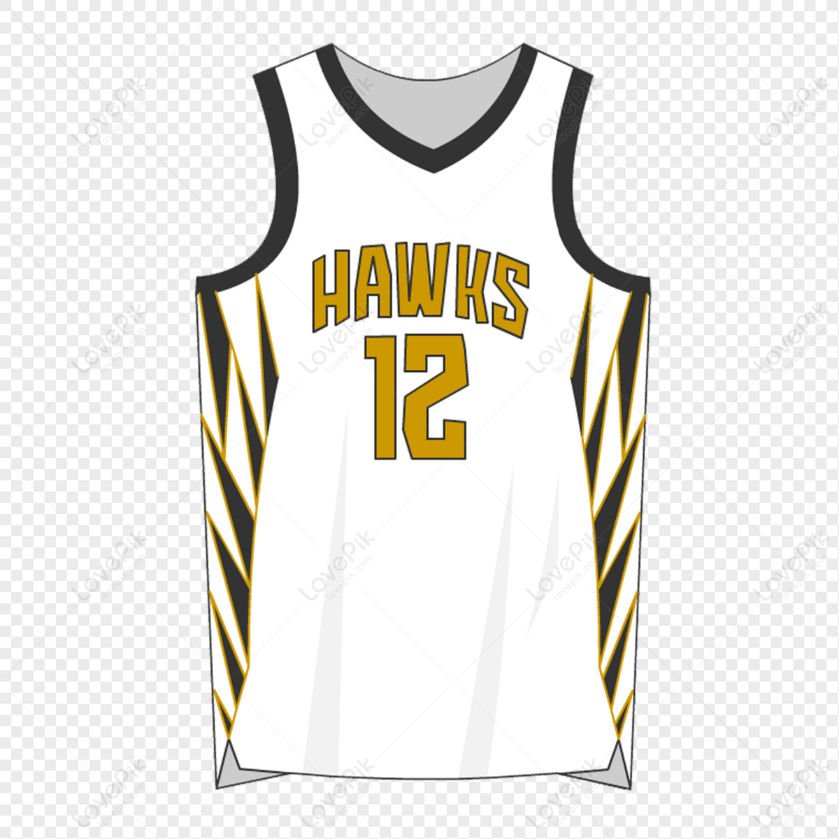 Premium Vector  Mountain yellow red basketball jersey template