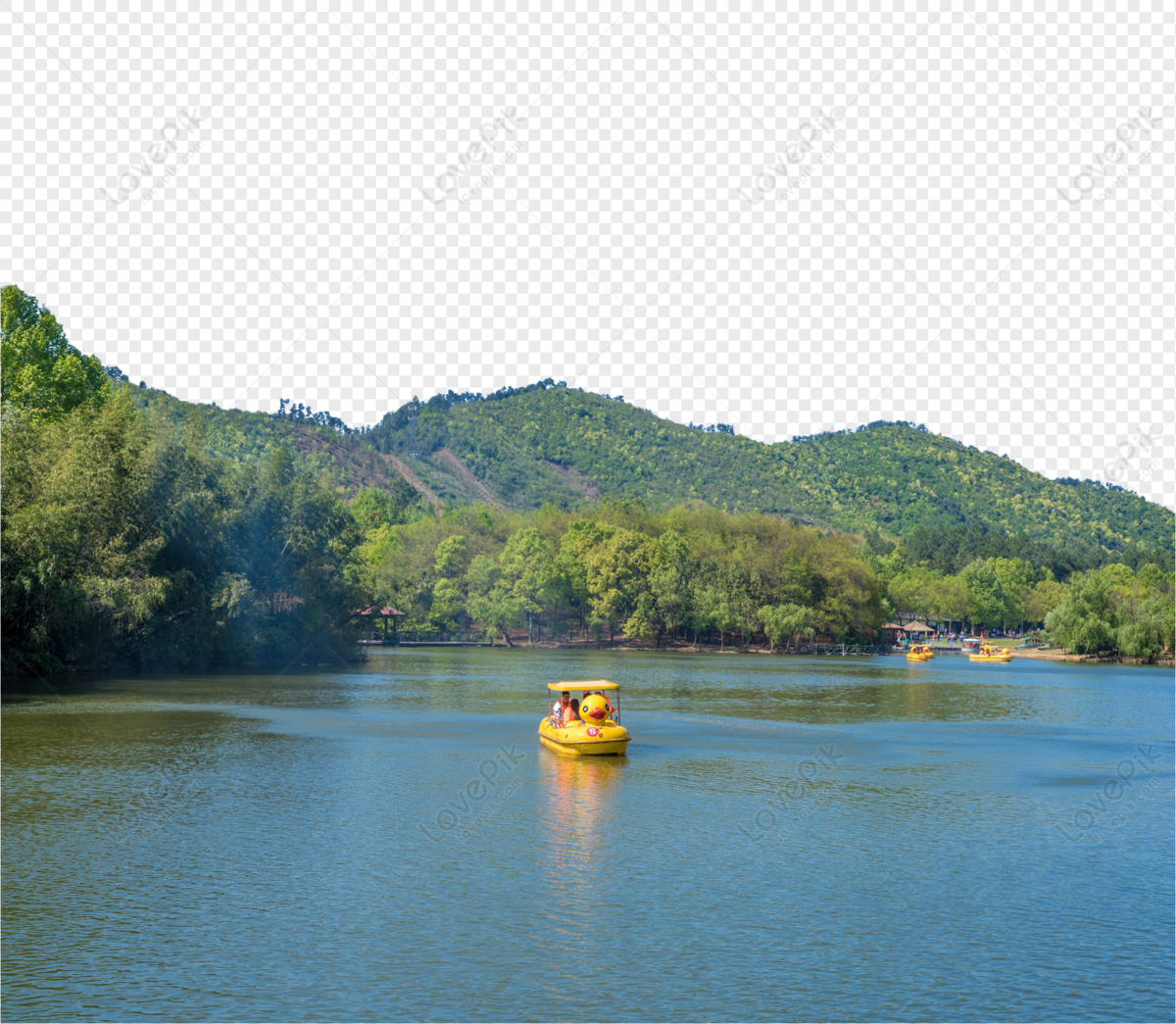 Huzhou Lake Scenery In Zhejiang, Anji, Material, Scenery PNG White ...