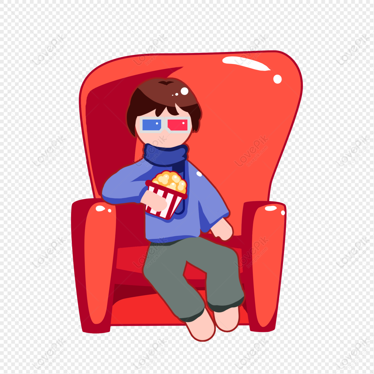 People Who Eat Popcorn And Watch Movies PNG Free Download And Clipart Image  For Free Download - Lovepik | 401259273