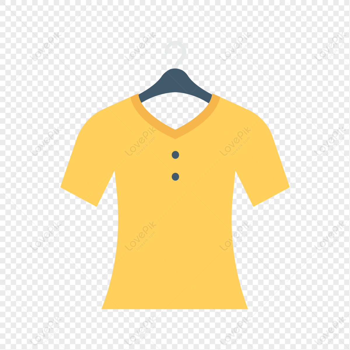 Short Sleeve Dress Icon Free Vector Illustration Material PNG ...