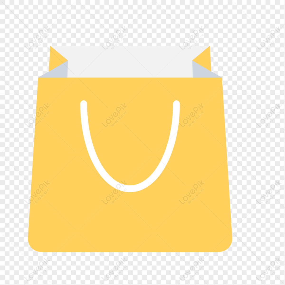 Shopping bag icon in black. Eco paper bag. Handbag icon.