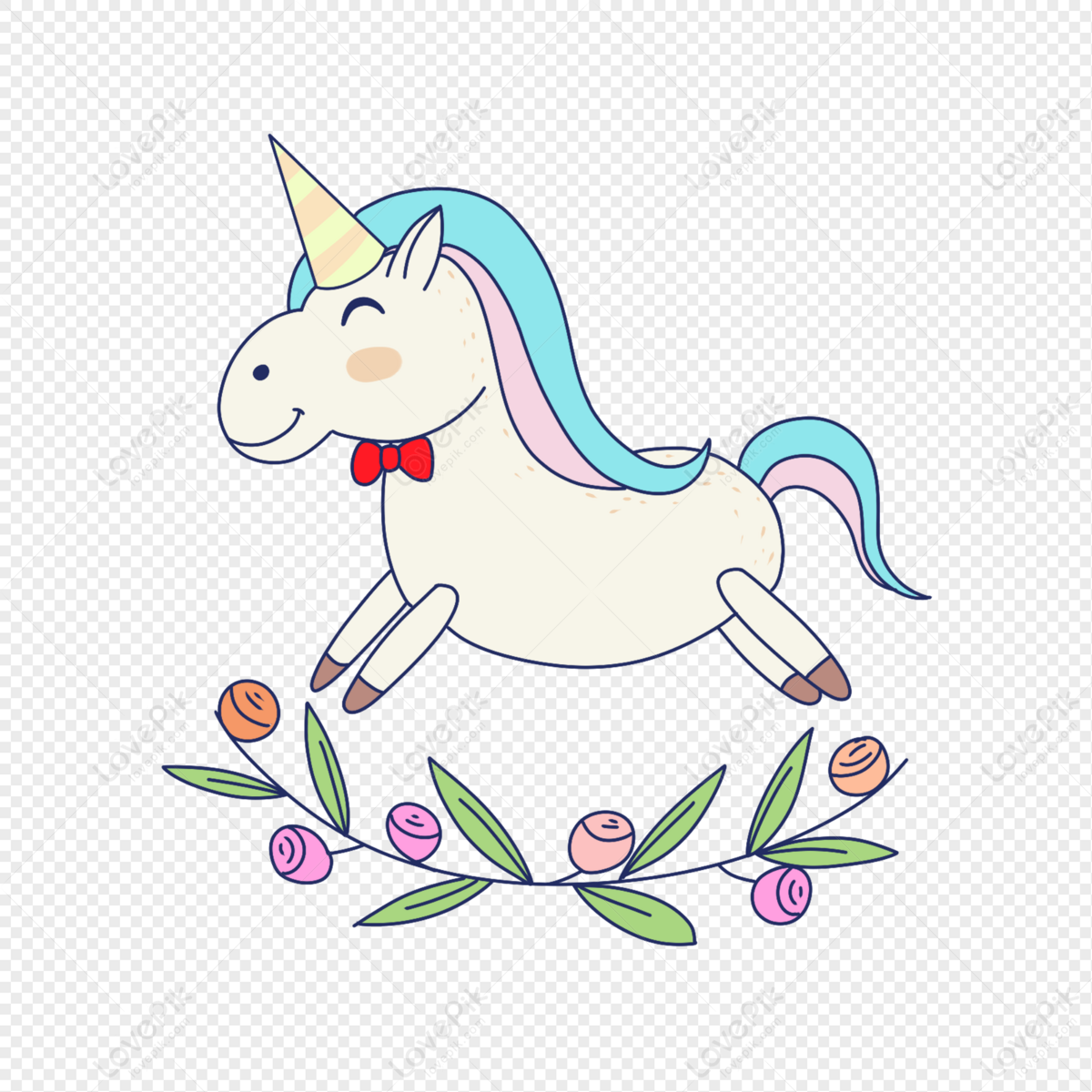 Unicorn Cartoon Garland PNG Transparent Background And Clipart Image For  Free Download - Lovepik | 401258720