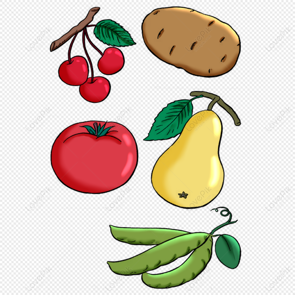 different types of fruits images clipart