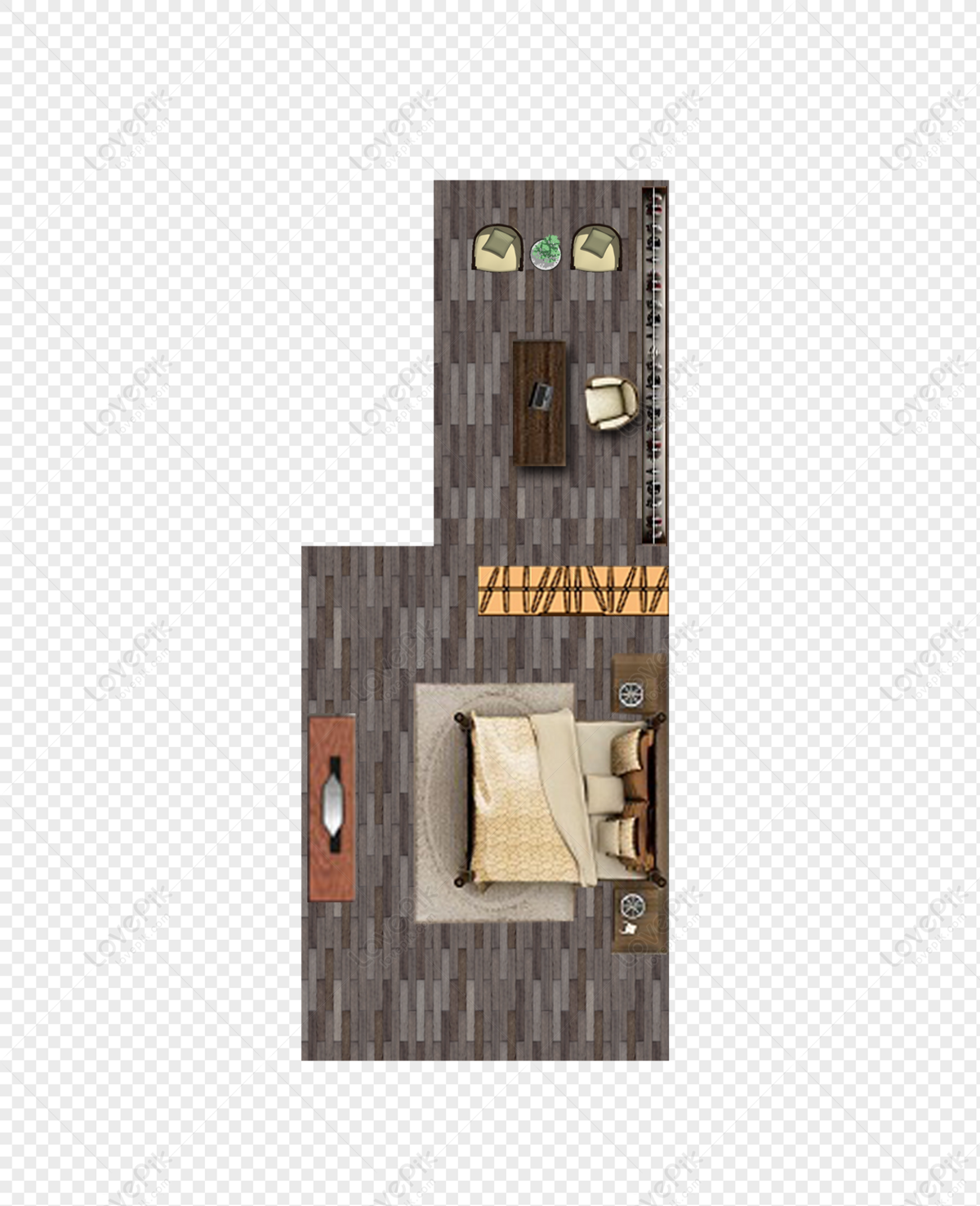 Bedroom And Study Top View, Bedroom Floor, Bedroom Dark, Floor Plan ...