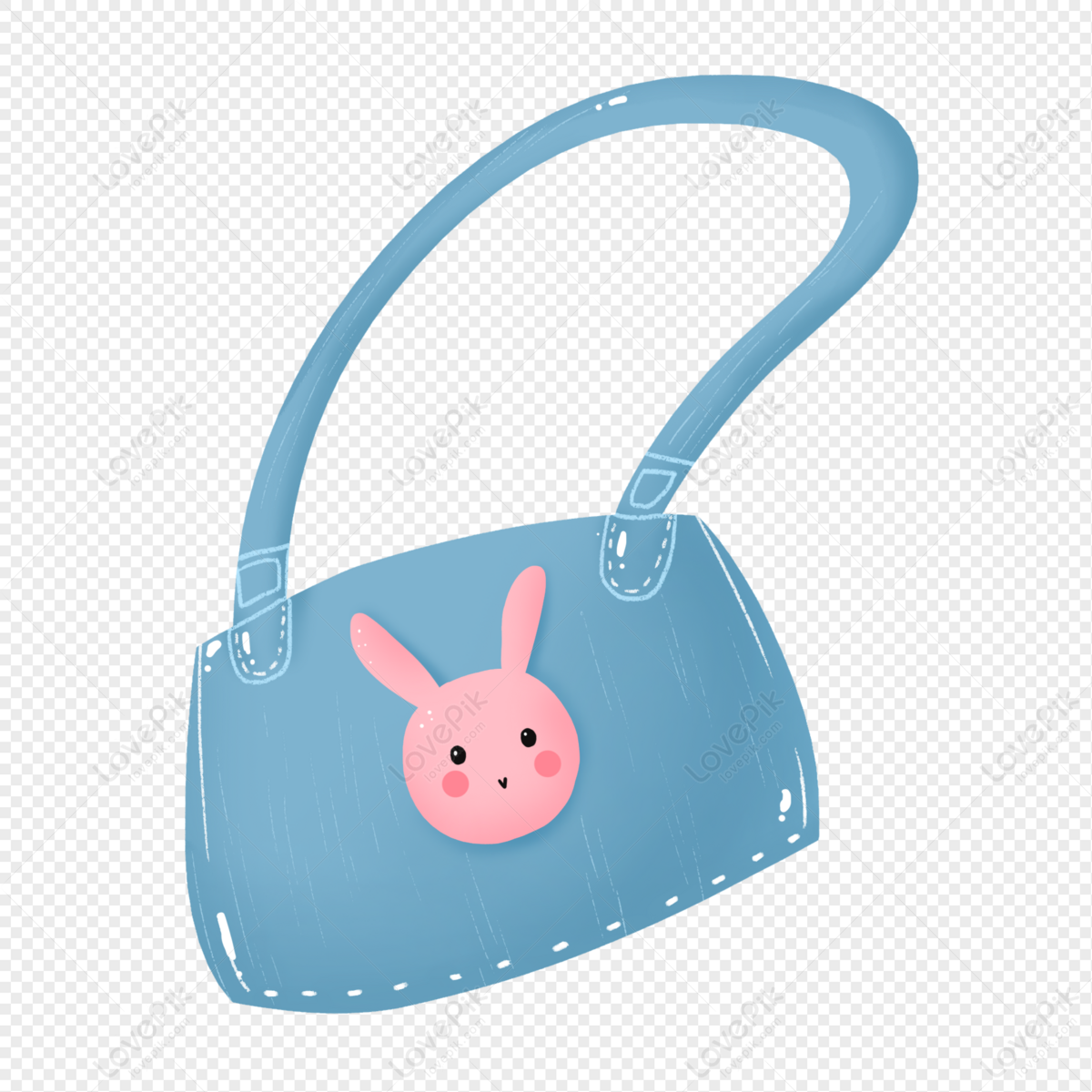 Premium Vector | Cute cartoon pink purse handbag for doll fashion glamour  icon