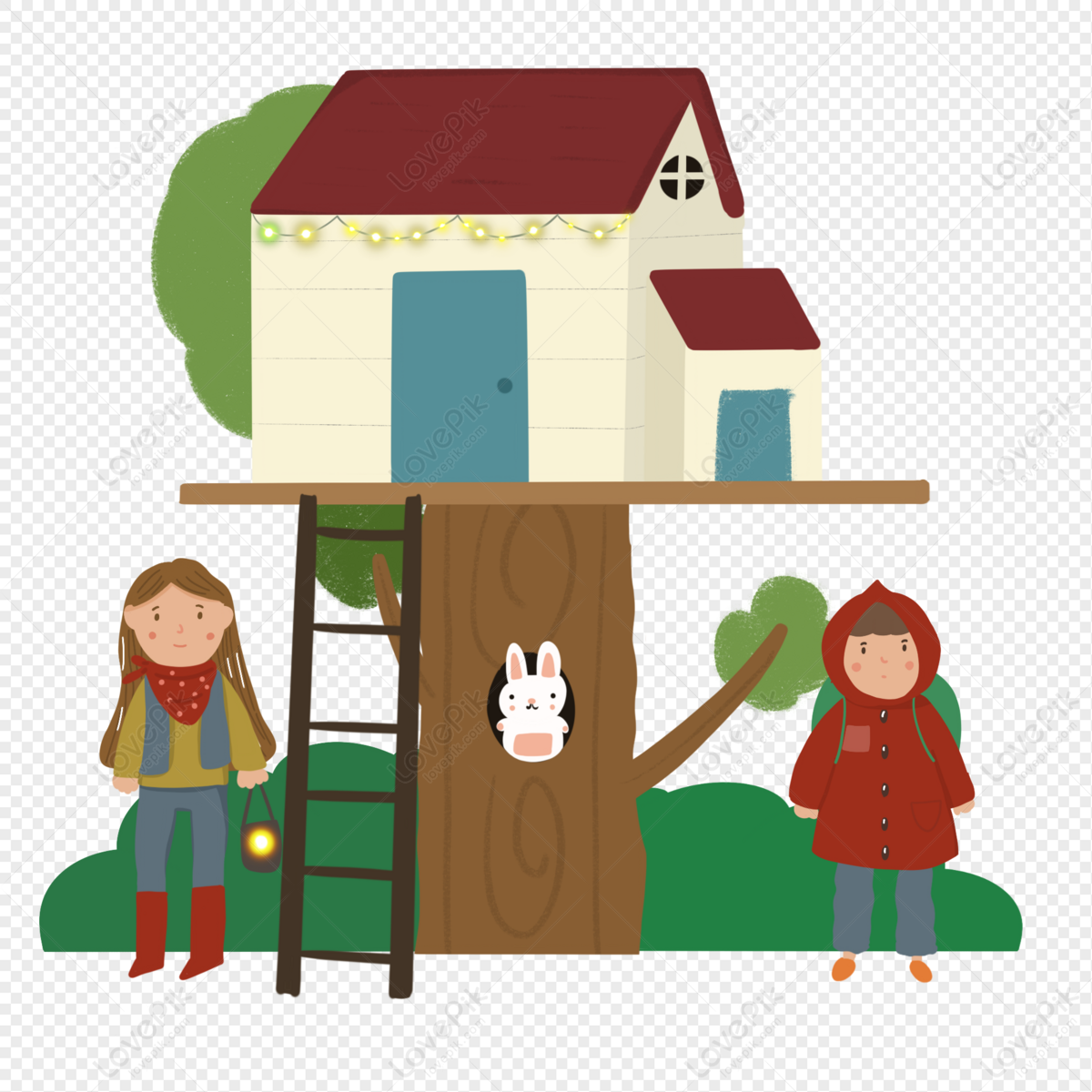 clipart kid house free
