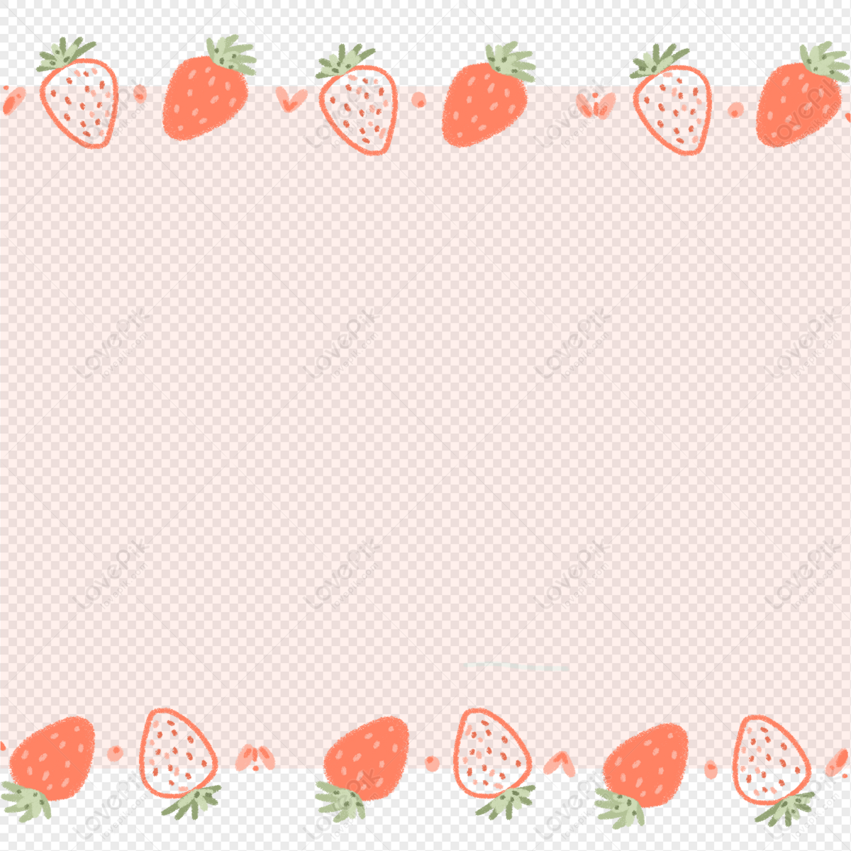 Download Adorable Strawberry Girl with a Sweet Smile PNG Online