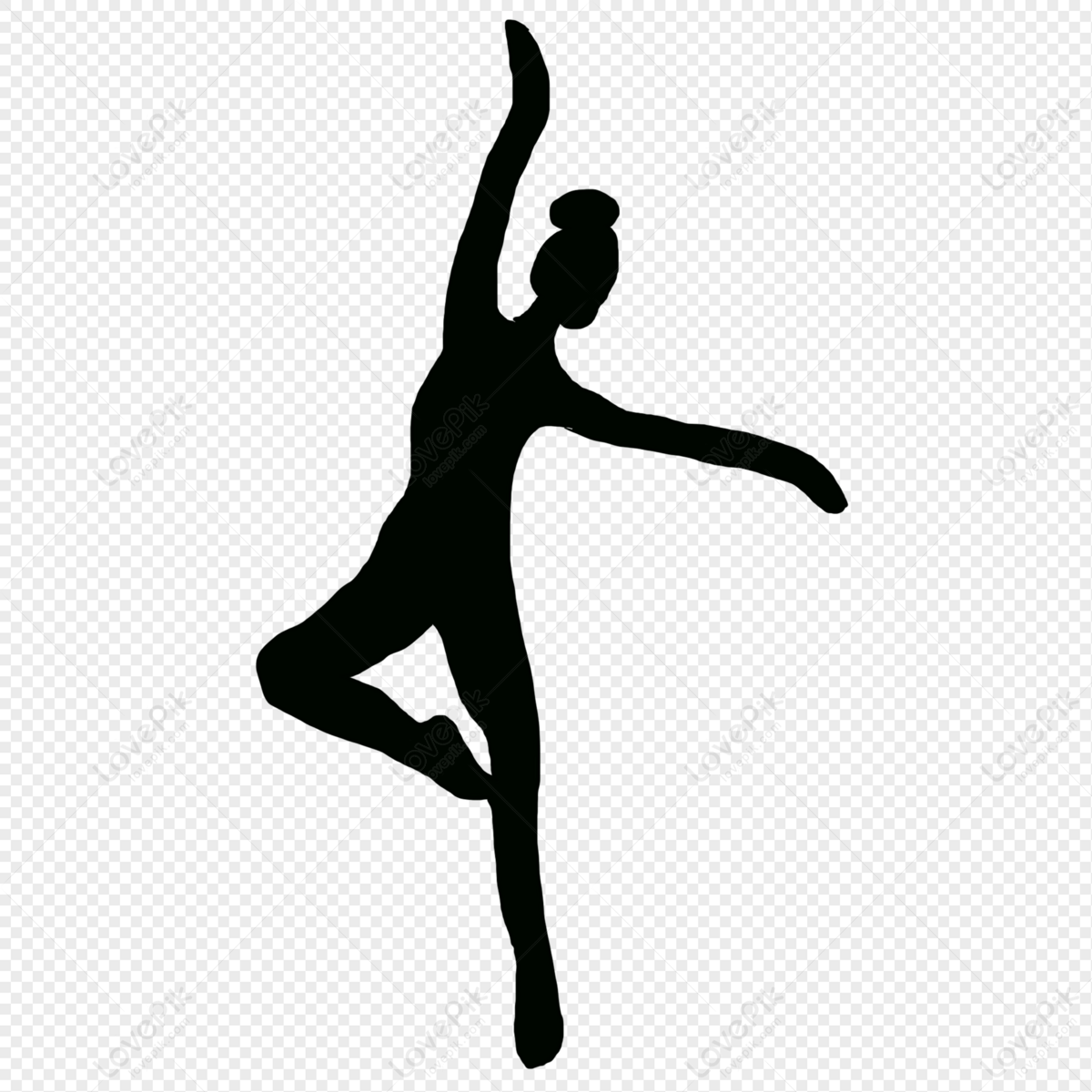 芭蕾舞舞蹈剪影图片素材免费下载 - 觅知网