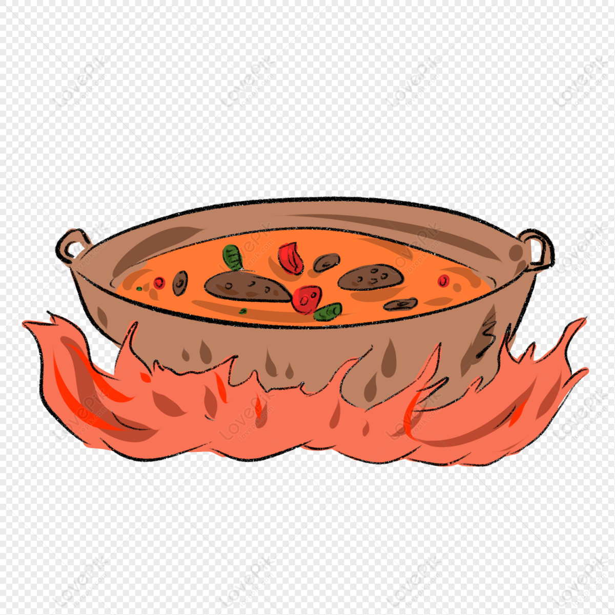 Hot Pot PNG Transparent, Self Heating Hot Pot Elements Hand Drawn Cartoon Hot  Pot, Self Heating Hot Pot, Small Hot Pot, Since The Pot PNG Image For Free  Download