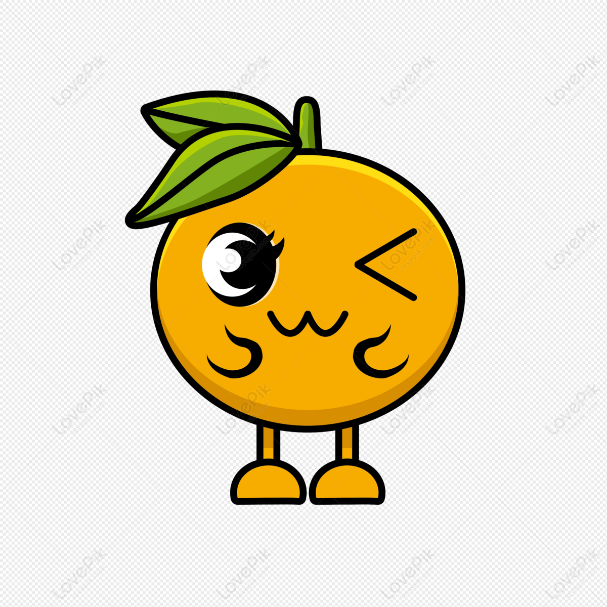 Hình ảnh Orange Gói Biểu Tượng Cảm Xúc Dễ Thương PNG Miễn Phí Tải Về -  Lovepik