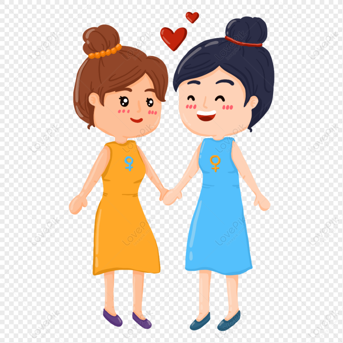 Same-sex Day Love Girl, Girl Vector, Girl Yellow, Girl Girls PNG  Transparent Background And Clipart Image For Free Download - Lovepik |  401289920