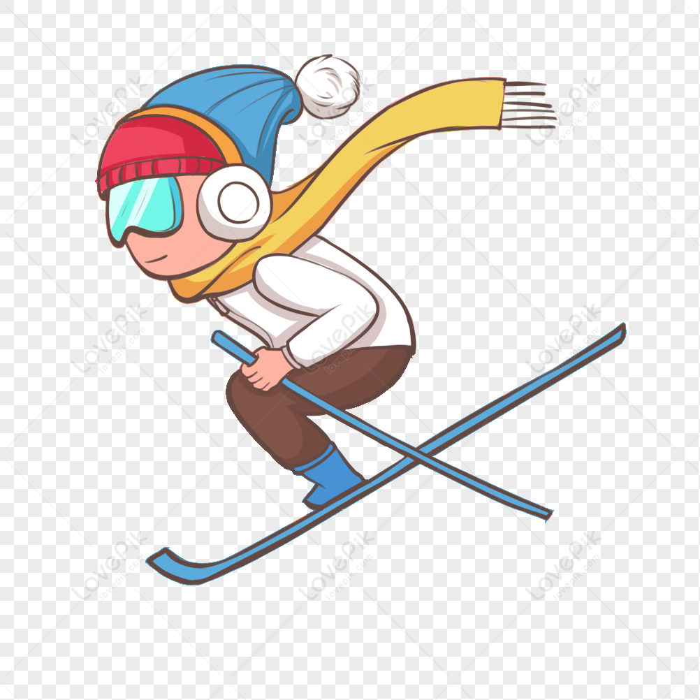 Ski, Hd Vector, Cartoon Vector, Cartoon Winter PNG Picture And Clipart ...