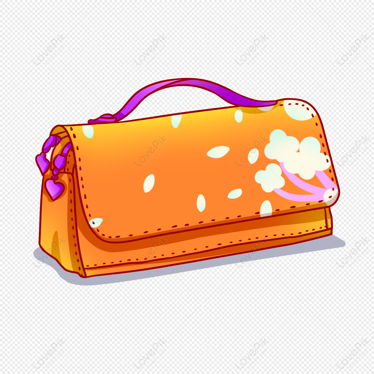 Handbag Pink Png Clip Art - Shoulder Bag Clip Art Transparent Png (#331942)  - PikPng